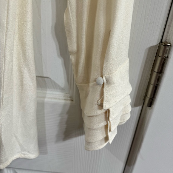 Soft Surroundings V-neck button down blouse - Picture 5 of 9